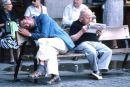 Taking a Nap!, Plaza Mayor, Madrid